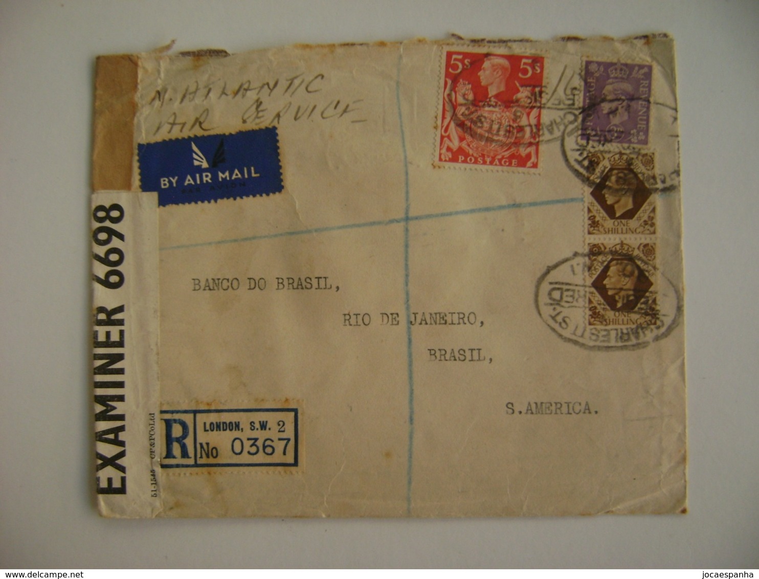 ENGLAND - LETTER SENT FROM LONDON TO RIO DE JANEIRO OPENED BY CENSOR IN 1942 IN THE STATE - Brieven En Documenten