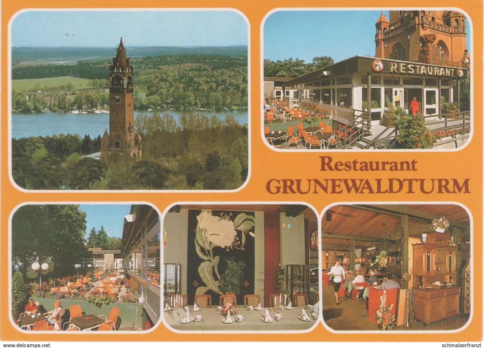 AK Berlin Grunewald Restaurant Grunewaldturm Havelchausse 61 Karlsberg A Gatow Spandau Charlottenburg Wilmersdorf Dahlem - Grunewald