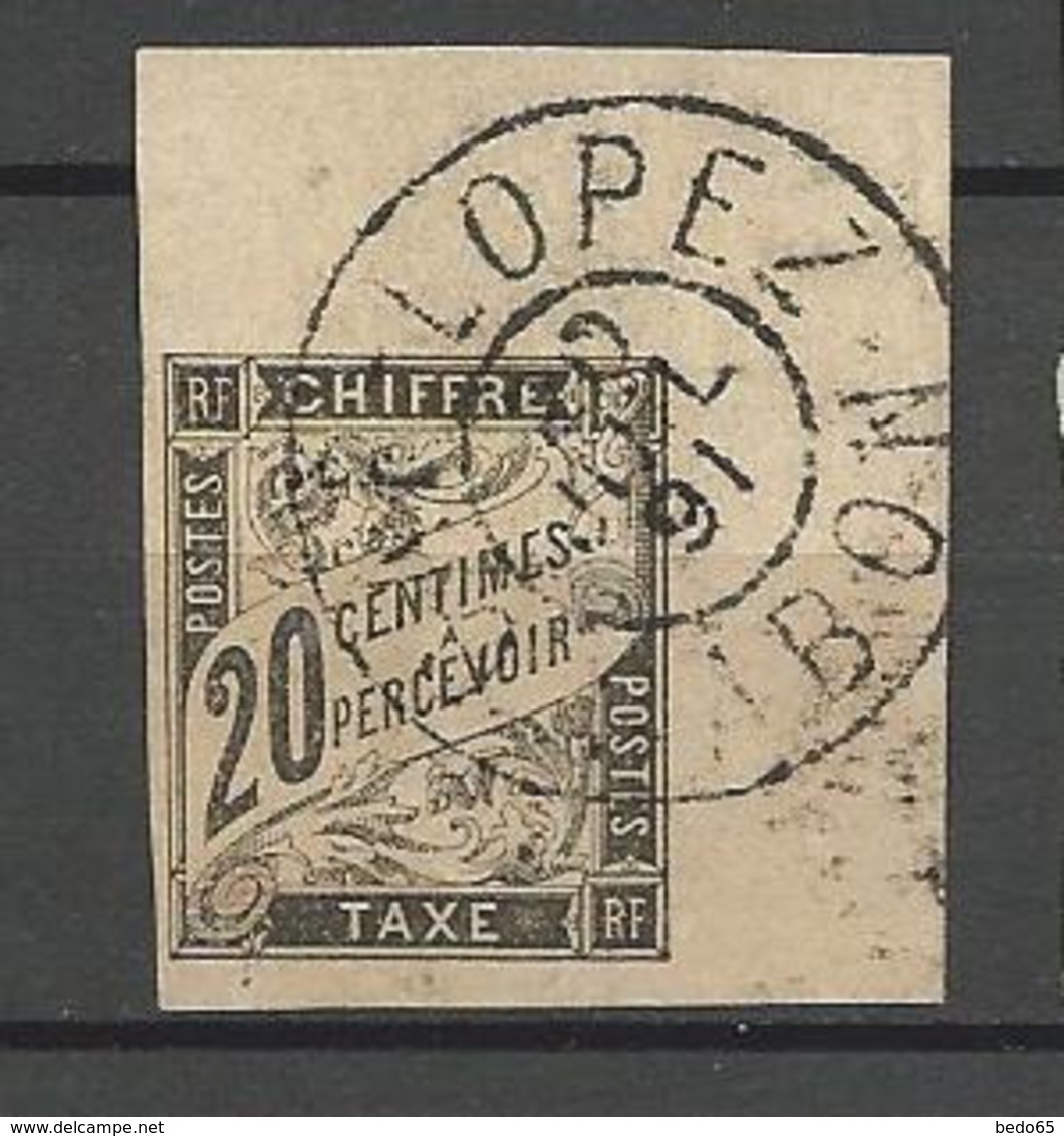 TAXE N° 8 CACHET CAP- LOPEZ - GABON TTB - Postage Due