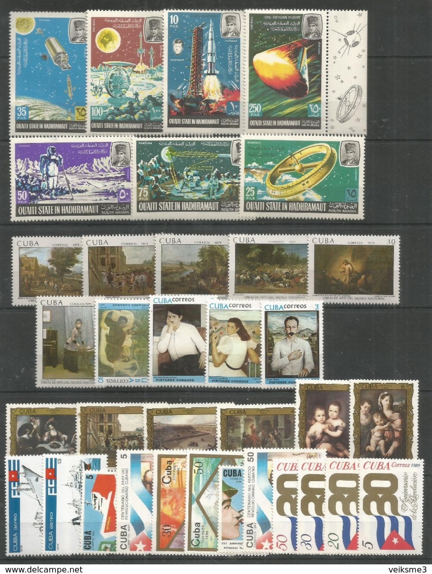 35 Stamps CUBA - HADHRAMAUT - MNH - Art - Space - Famous People - Flags - Otros & Sin Clasificación