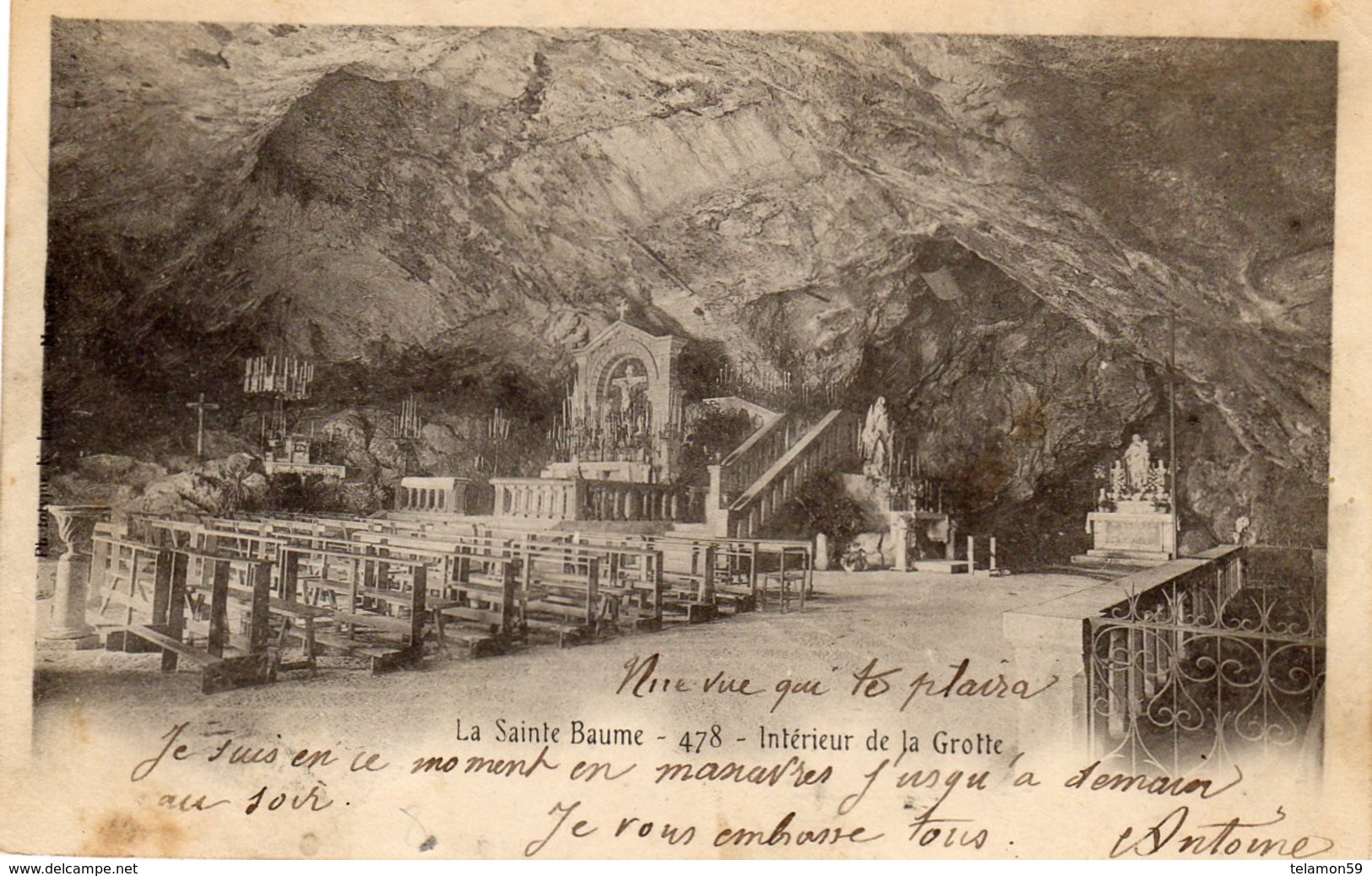 LA SAINTE BAUME INTERIEUR DE LA GROTTE - Saint-Maximin-la-Sainte-Baume