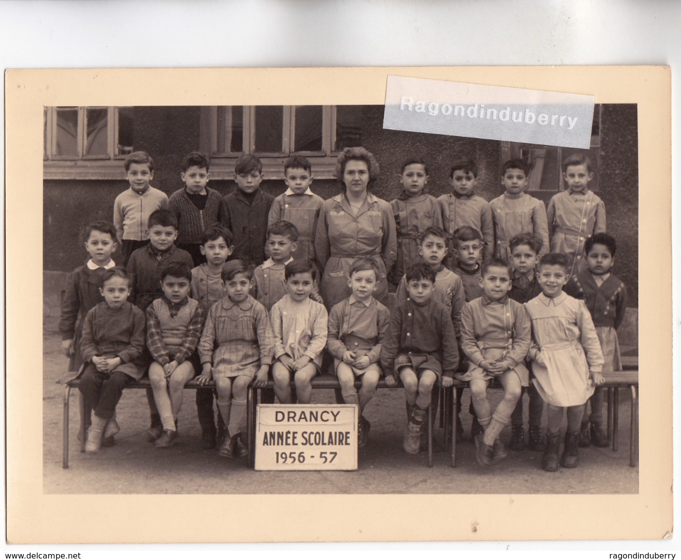 PHOTO - 93 - DRANCY - PHOTO De Classe D' ECOLE De GARCONS ANNEE SCOLAIRE 1956-1957 - BEAU DOCUMENT - Drancy