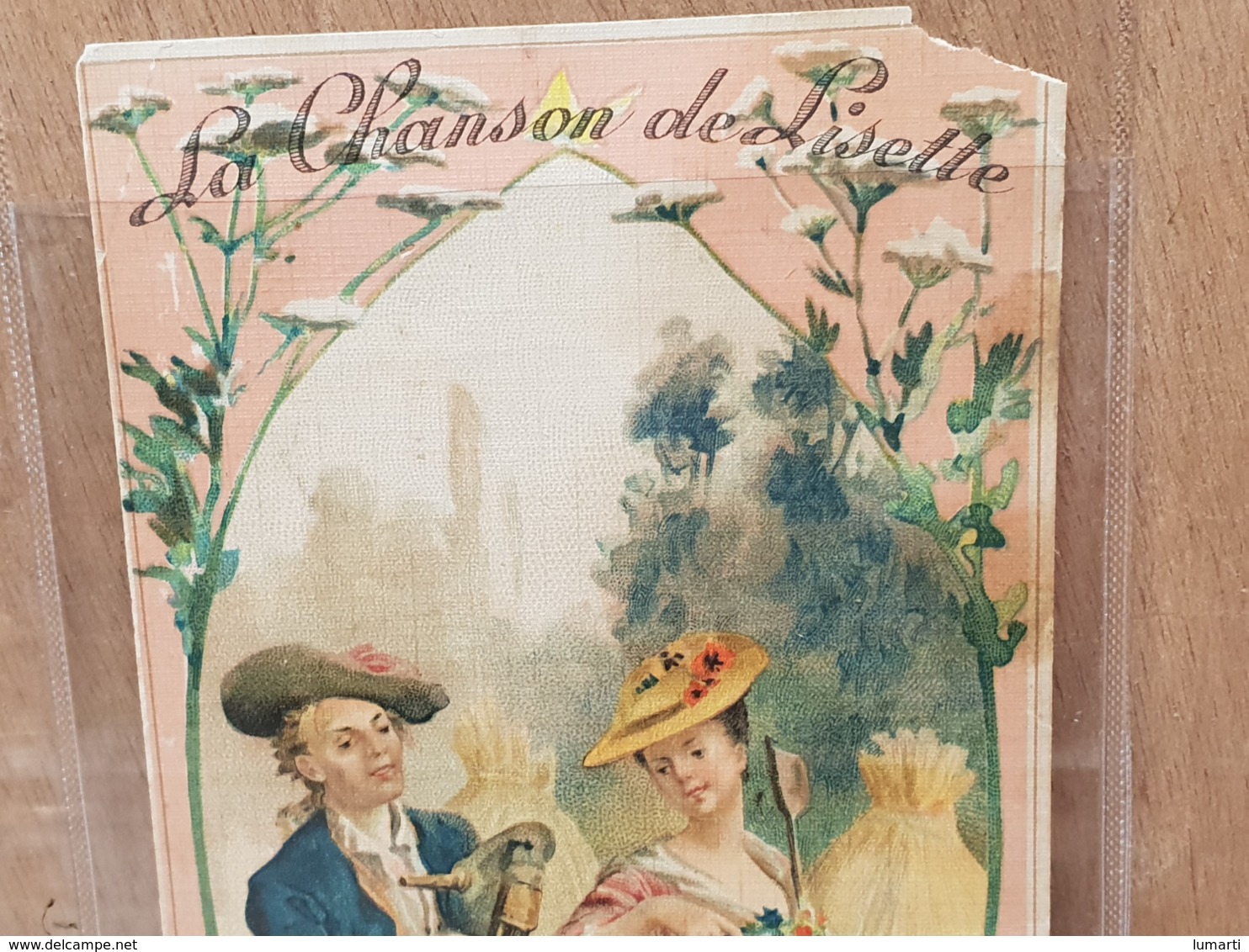 Chromo Maurice Leloir - La Cie Coloniale - Patition Chanson - La Chanson De Lisette  (livraison Gratuit  France) - Revillon