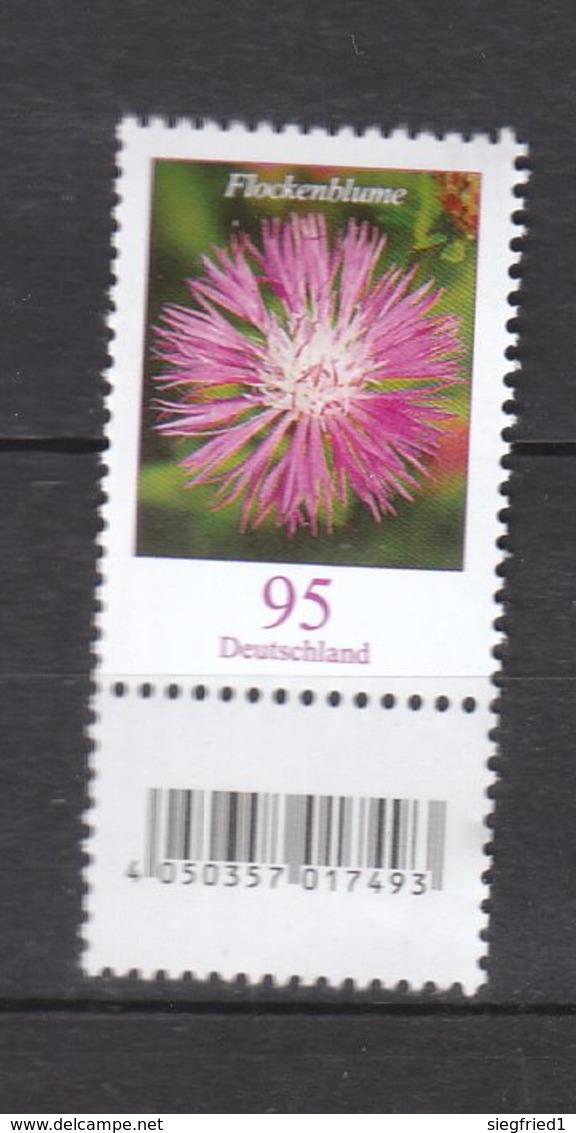 Deutschland BRD **   3470  Blumen Flockenblume SZd 1 Eine Marke Mit Nummer    Neuausgabe 1.7.2019 - Nuovi