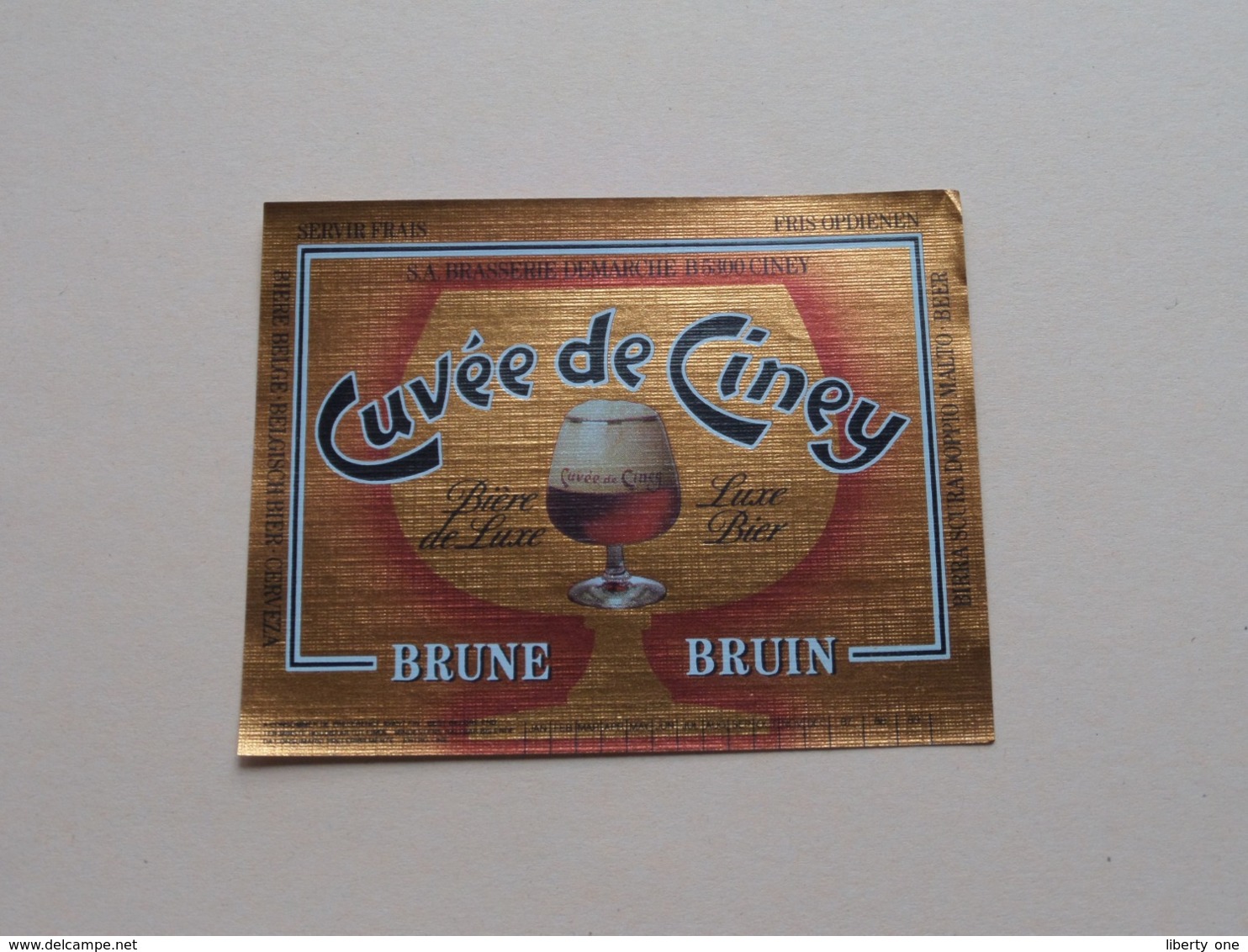 Cuvée De CINEY Brune / Bruin - Brasserie DEMARCHE ( Zie / Voir / See / Zie Foto ) ! - Bière