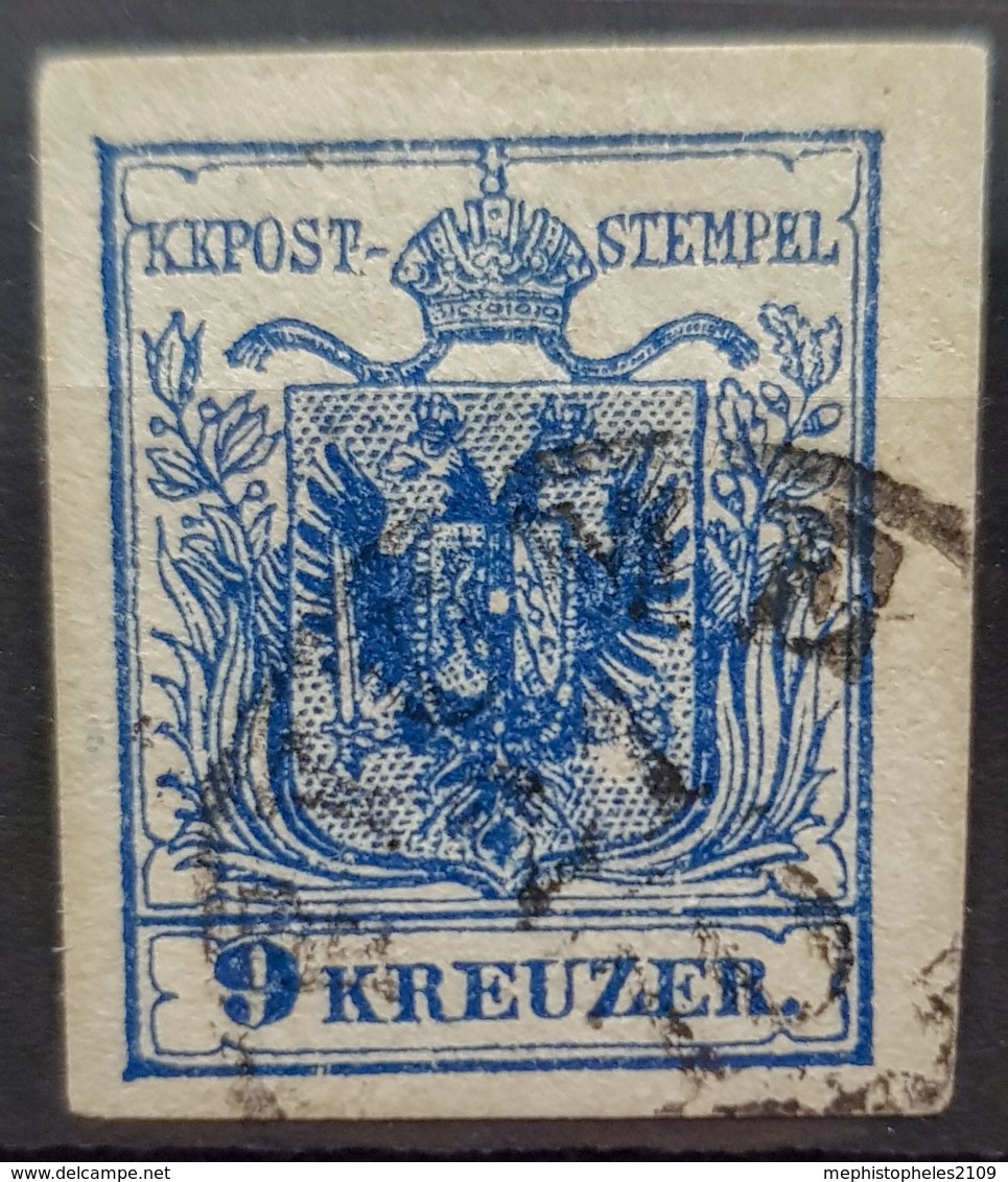 AUSTRIA 1854 - Canceled - ANK 5 / Maschinenpapier - 9k - Usados