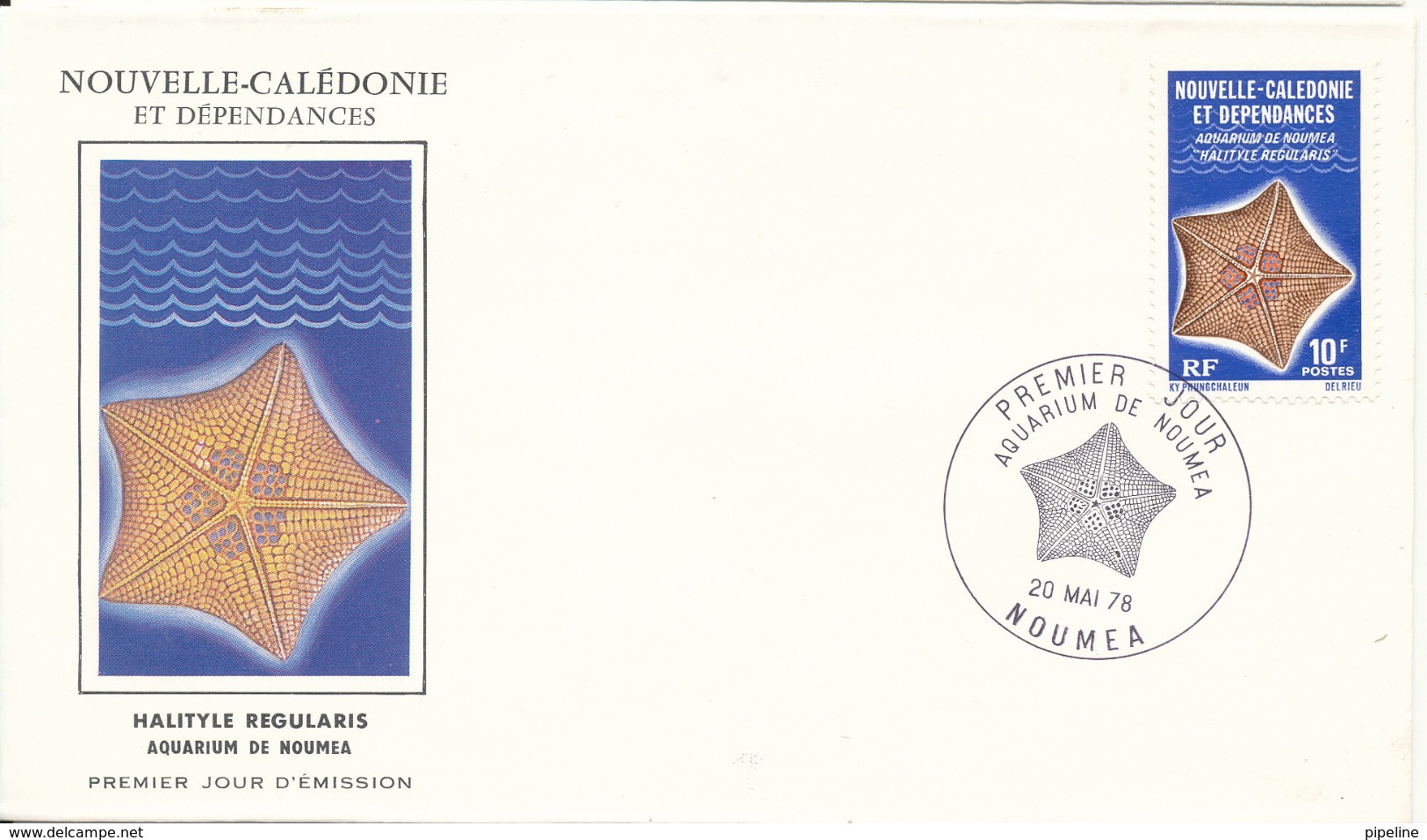 New Caledonia FDC 28-10-1978 Noumea Acquarium With Cachet - FDC