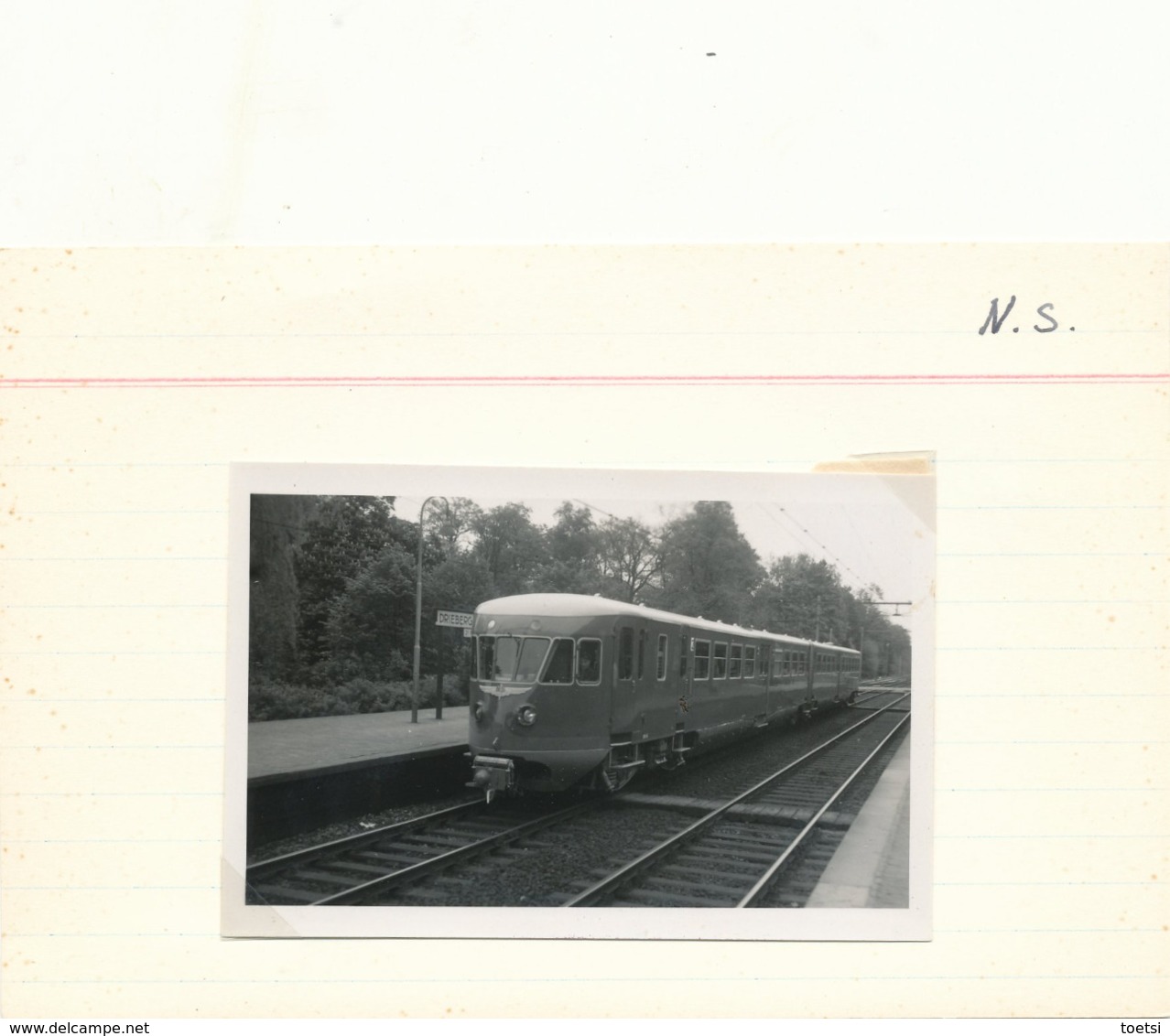 Tram Tramway Vicinal   Buurtspoorweg Foto 9 X 6 CM DRIEBERGEN   1953 - Driebergen – Rijsenburg