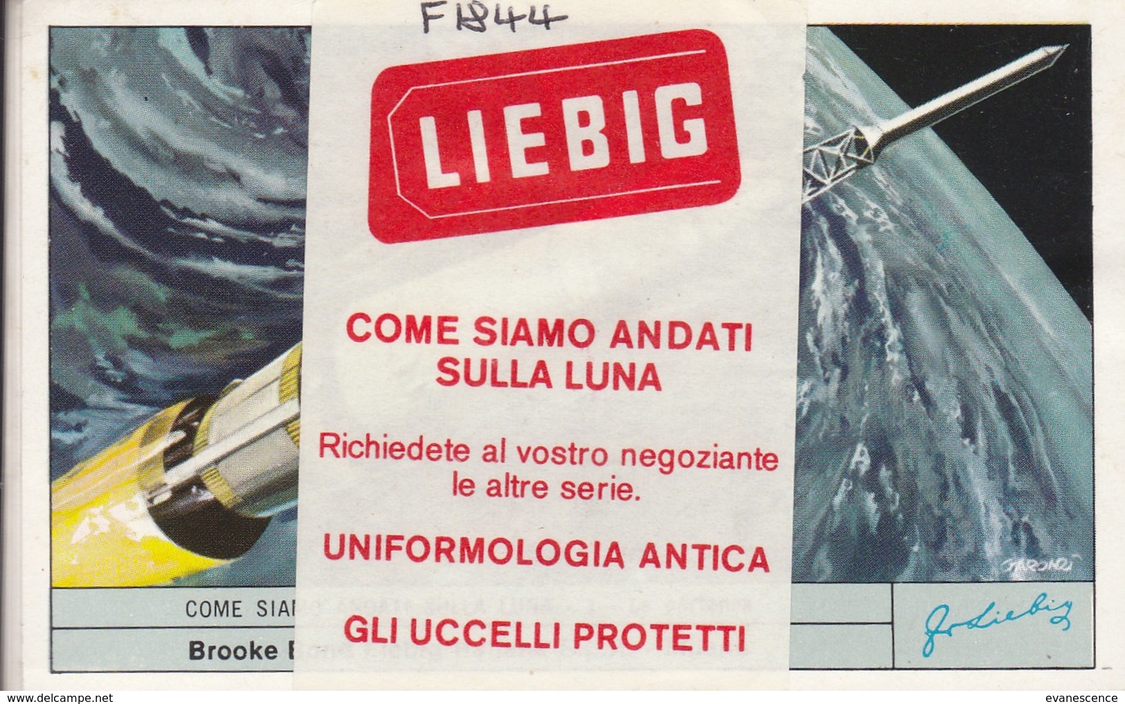 Chromos Liebig Italie : Lot De 6  : Come Siamo Ndati Sulla Luna    ///  REF  OCT. 19 ///  N° 9496 - Liebig