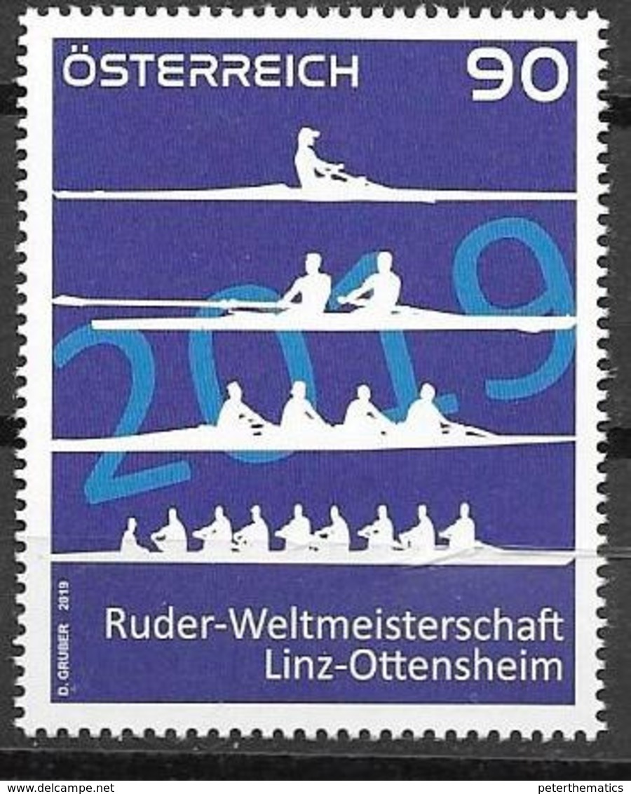 AUSTRIA, 2019, MNH, SPORTS , WORLD ROWING CHAMPIONSHIPS, 1v - Rudersport