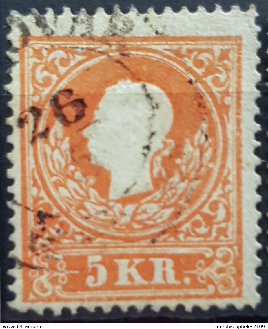 AUSTRIA 1858 - Canceled - ANK 13I - 5kr - Usati