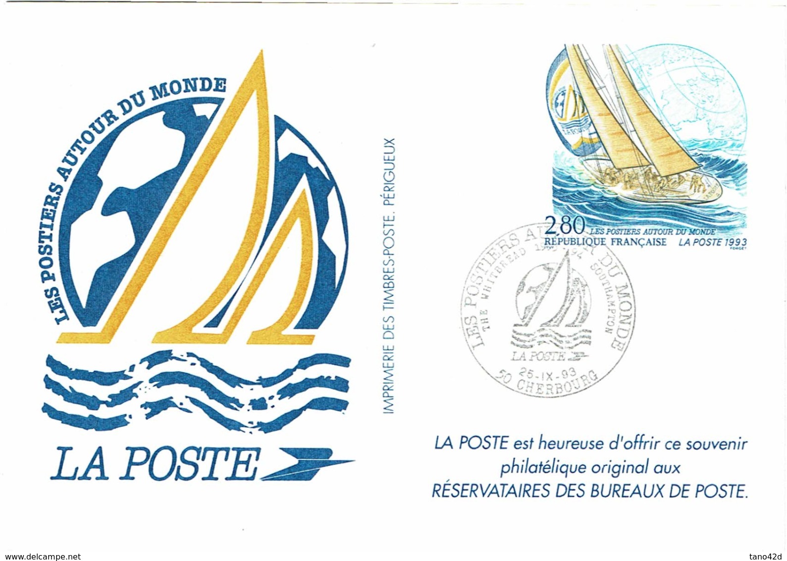 LCTN58/2 - SOUVENIR POSTIERS AUTOUR DU MONDE  26/9/1993 - Briefmarkenausstellungen