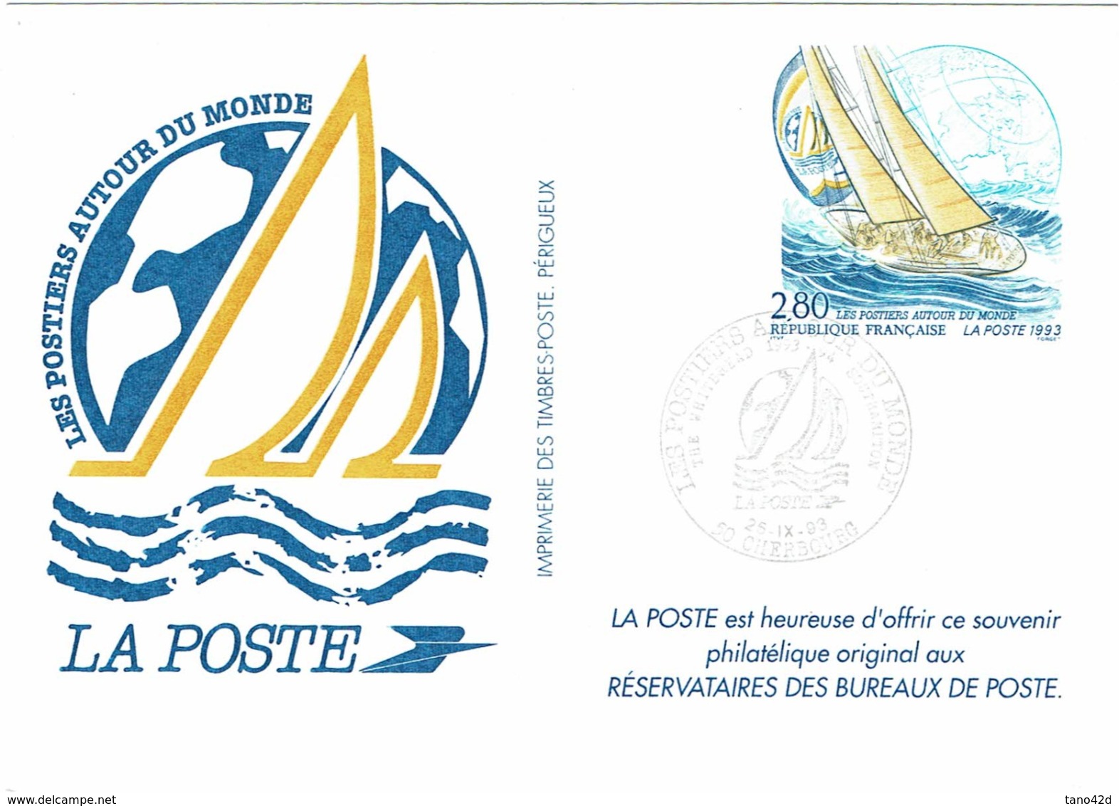 LCTN58/2 - SOUVENIR POSTIERS AUTOUR DU MONDE  26/9/1993 - Briefmarkenausstellungen