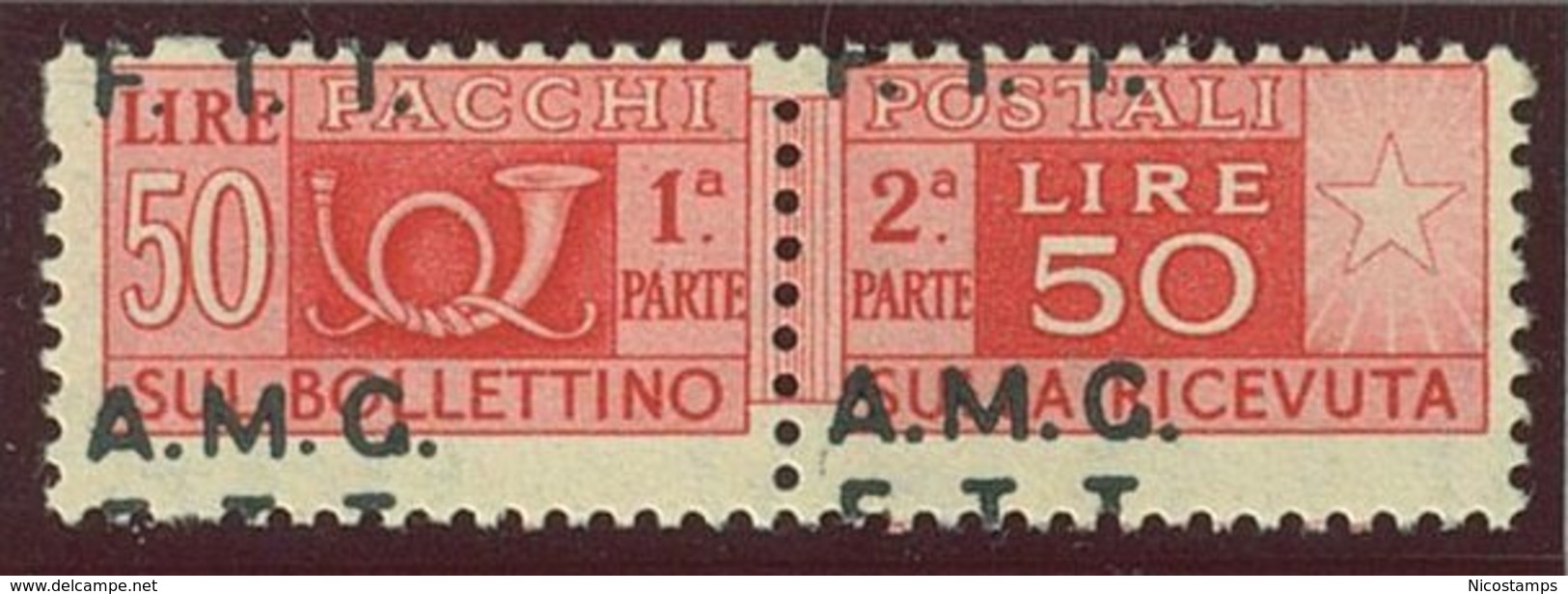 TRIESTE A.M.G.-F.T.T. SASS. P.P. 8f NUOVO - Postal And Consigned Parcels