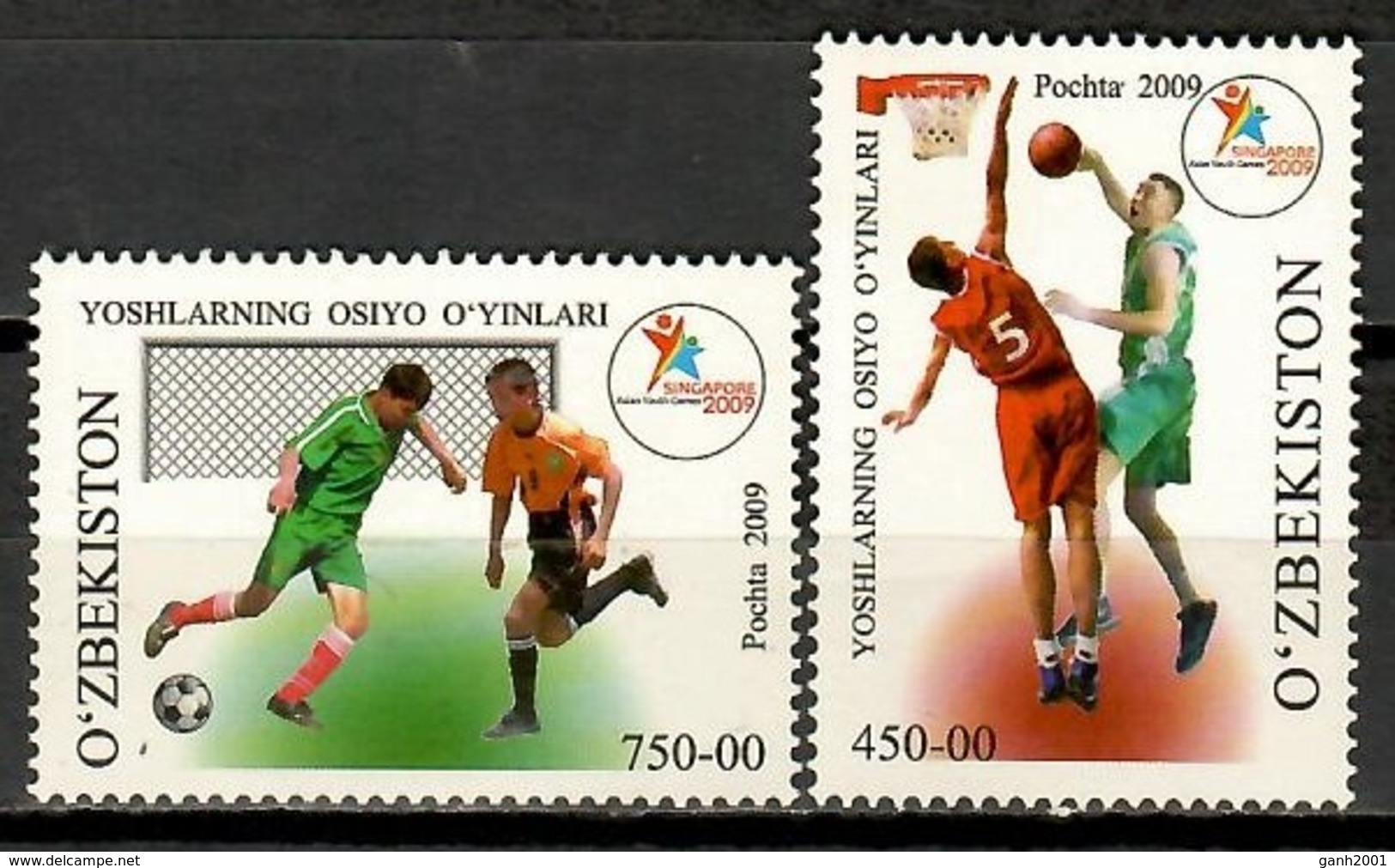 Uzbekistan 2009 / Football Soccer Basketball MNH Futbol Baloncesto Fußball / Cu9911  29-22 - Sonstige & Ohne Zuordnung