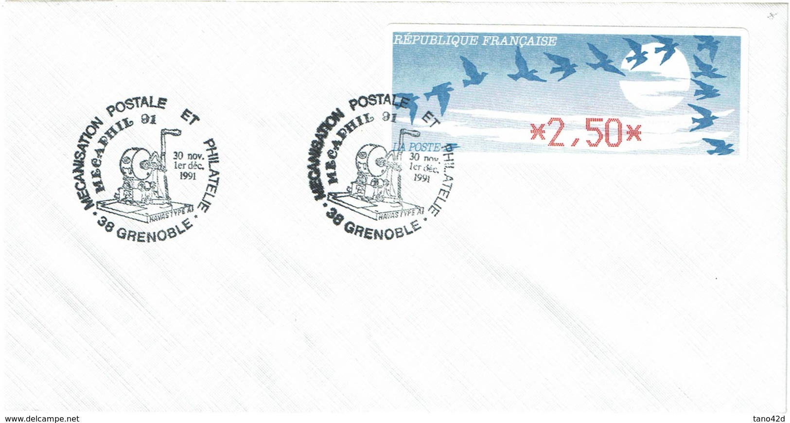 LCTN58/2 - MECAPHIL 91 GRENOBLE - Briefmarkenausstellungen