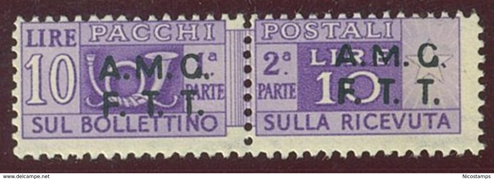 TRIESTE A.M.G.-F.T.T. SASS. P.P. 6if  NUOVO - Postal And Consigned Parcels