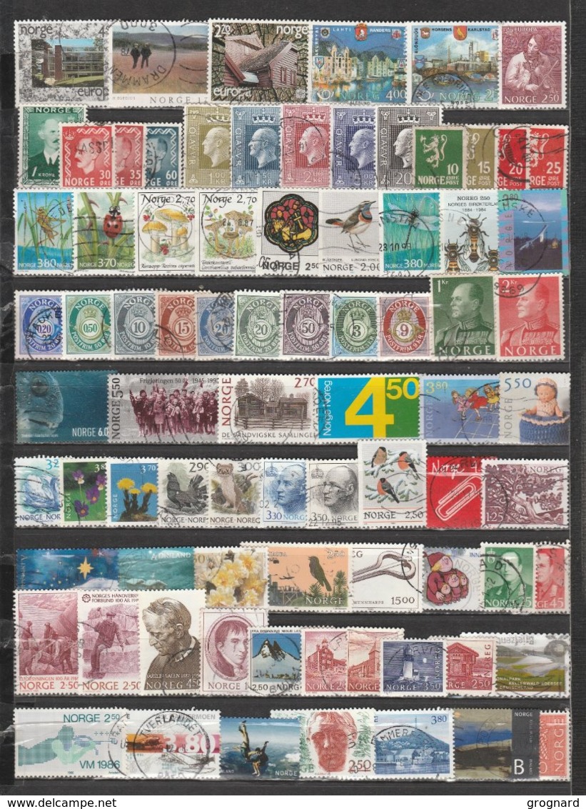 NORVEGE : Lot De 85 Timbres - Verzamelingen (zonder Album)