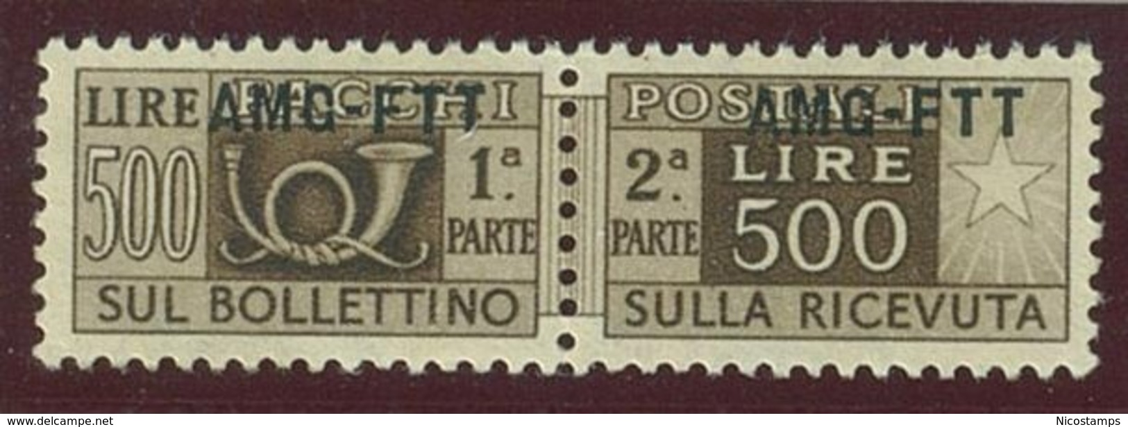 TRIESTE A.M.G.-F.T.T. SASS. P.P.  25h  NUOVO - Postal And Consigned Parcels