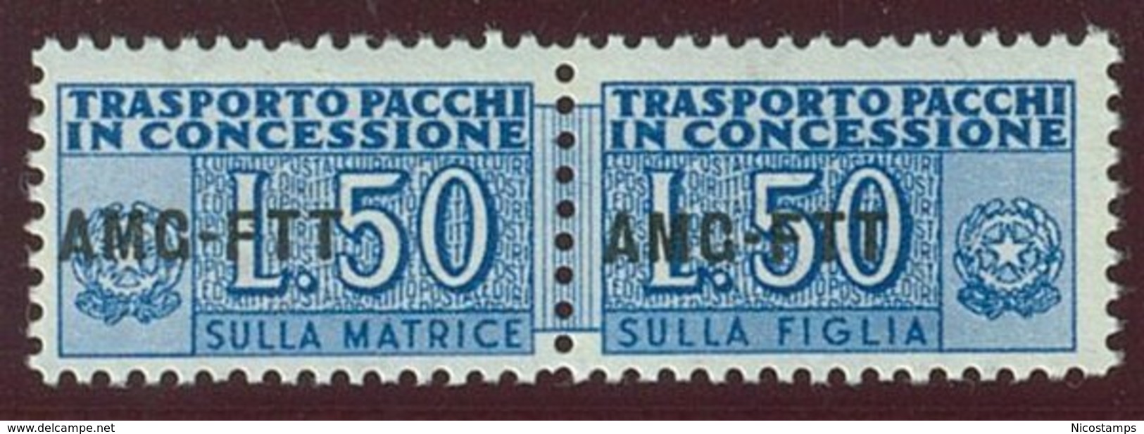 TRIESTE A.M.G.-F.T.T. SASS. PACCHI IN CONCESSIONE  2a  NUOVO - Postal And Consigned Parcels