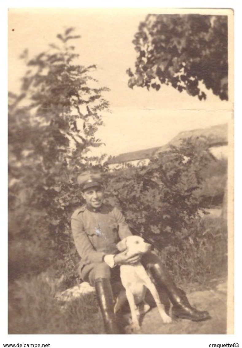 MILITAIRE ITALIEN ET SON CHIEN   "BORGO PANIGALE SEPTEMBRE 1920" - Guerra, Militari