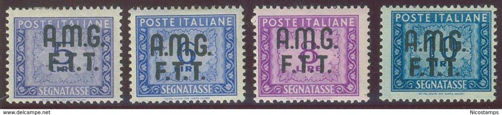 TRIESTE A.M.G.-F.T.T. SASS. S.T.  5 - 15 NUOVI - Postage Due