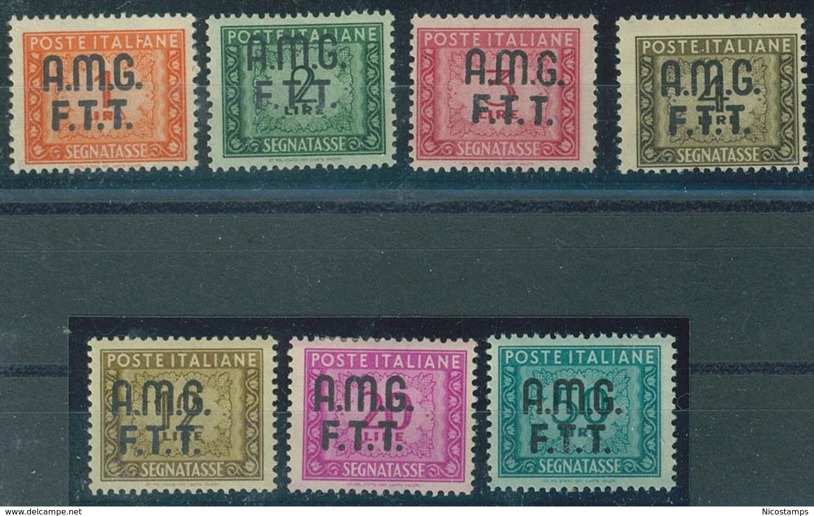 TRIESTE A.M.G.-F.T.T. SASS. S.T.  5 - 15 NUOVI - Postage Due