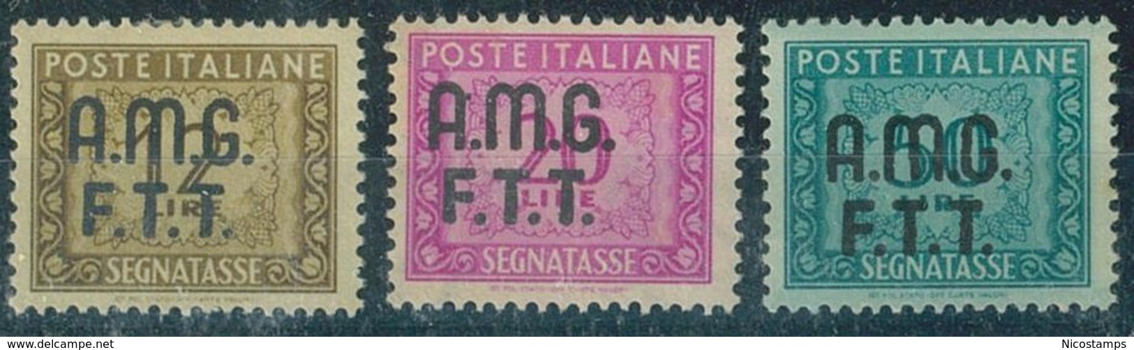 TRIESTE A.M.G.-F.T.T. SASS. S.T.  5 - 15 NUOVI - Postage Due