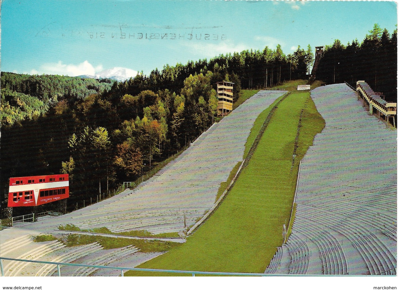 SKI En Autriche : Saut à Ski Olympique Sur La Montagne D'Isel (Tyrol). Capacité 50.000 Spectateurs. Sauts Jusqu'à 94 M. - Sports D'hiver