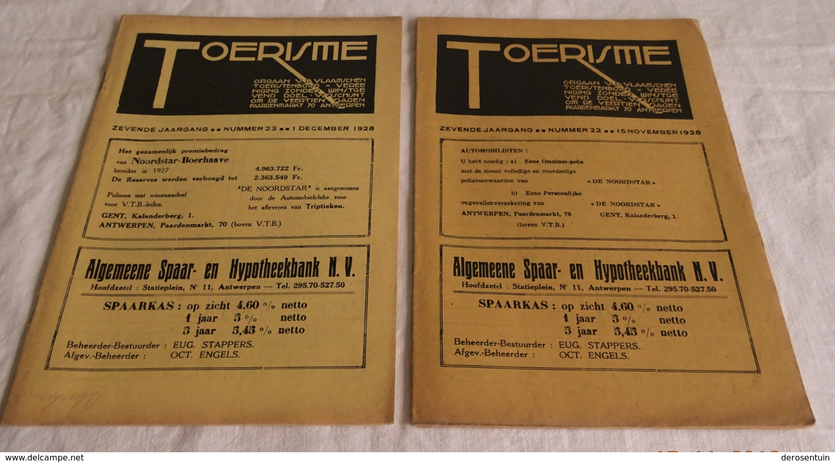 A0250	[Tijdschrift] Toerisme 1928 22 + 23 [Zoutleeuw Léau H. Thiry Scholierendal Helspiegel Leonarduskerk Kerk Van] - Aardrijkskunde & Geschiedenis