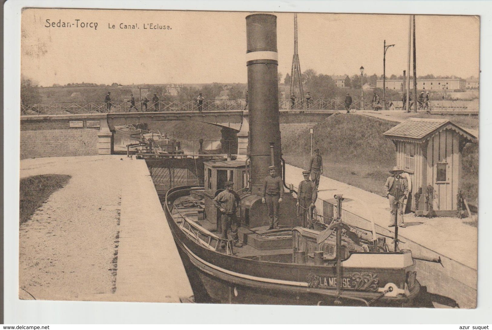 CPA / SEDAN TORCY / LE CANAL / L'ECLUSE / 1918 - Sedan