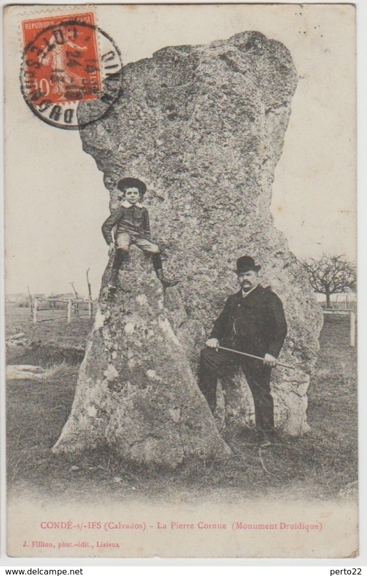 14 Condé Sur Ifs La Pierre Cornue Monument Druidique Mégalithe - S47 - Sonstige & Ohne Zuordnung