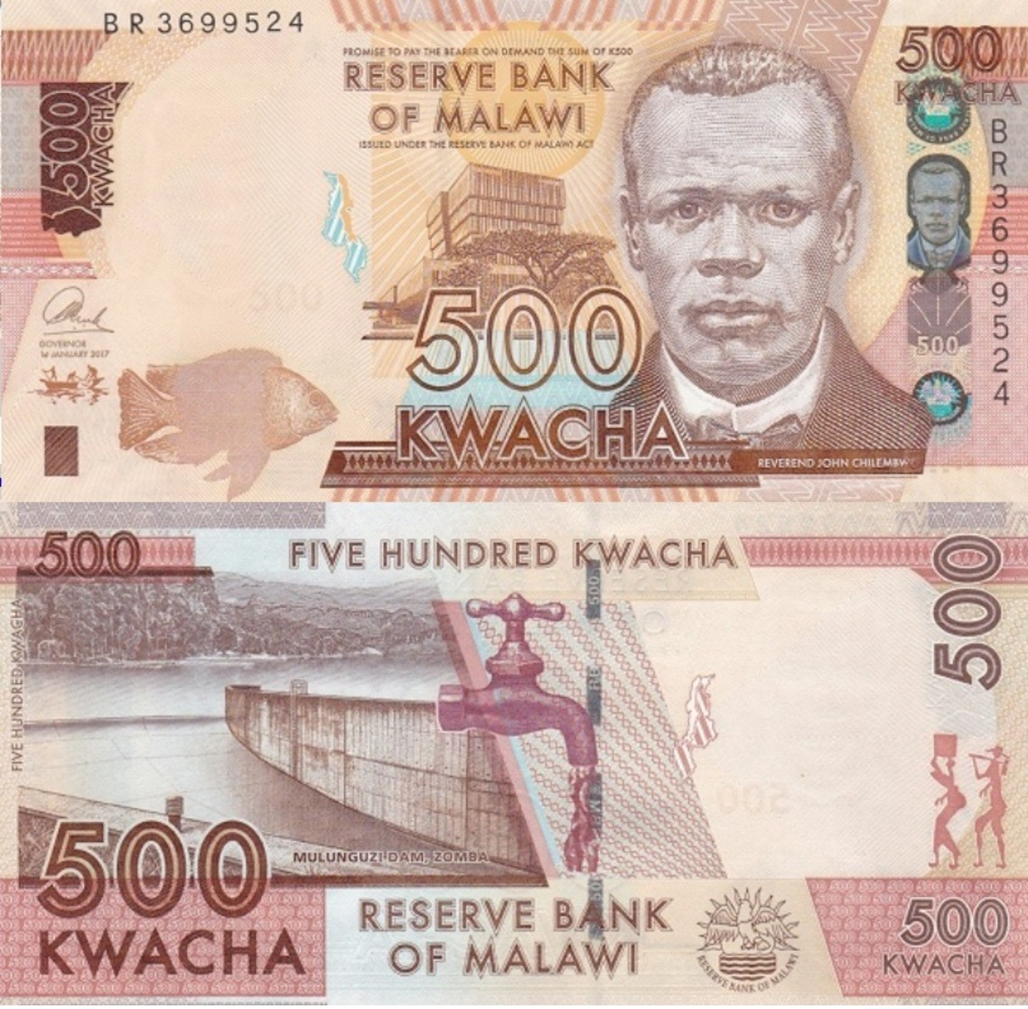 MALAWI 500 Kwacha 2017 P 66 B UNC - Malawi