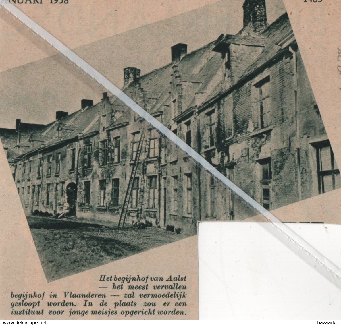 AALST..1938.. HET BEGIJNHOF VAN AALST HET MEEST VERVALLEN BEGIJNHOF IN VLAANDEREN - Zonder Classificatie