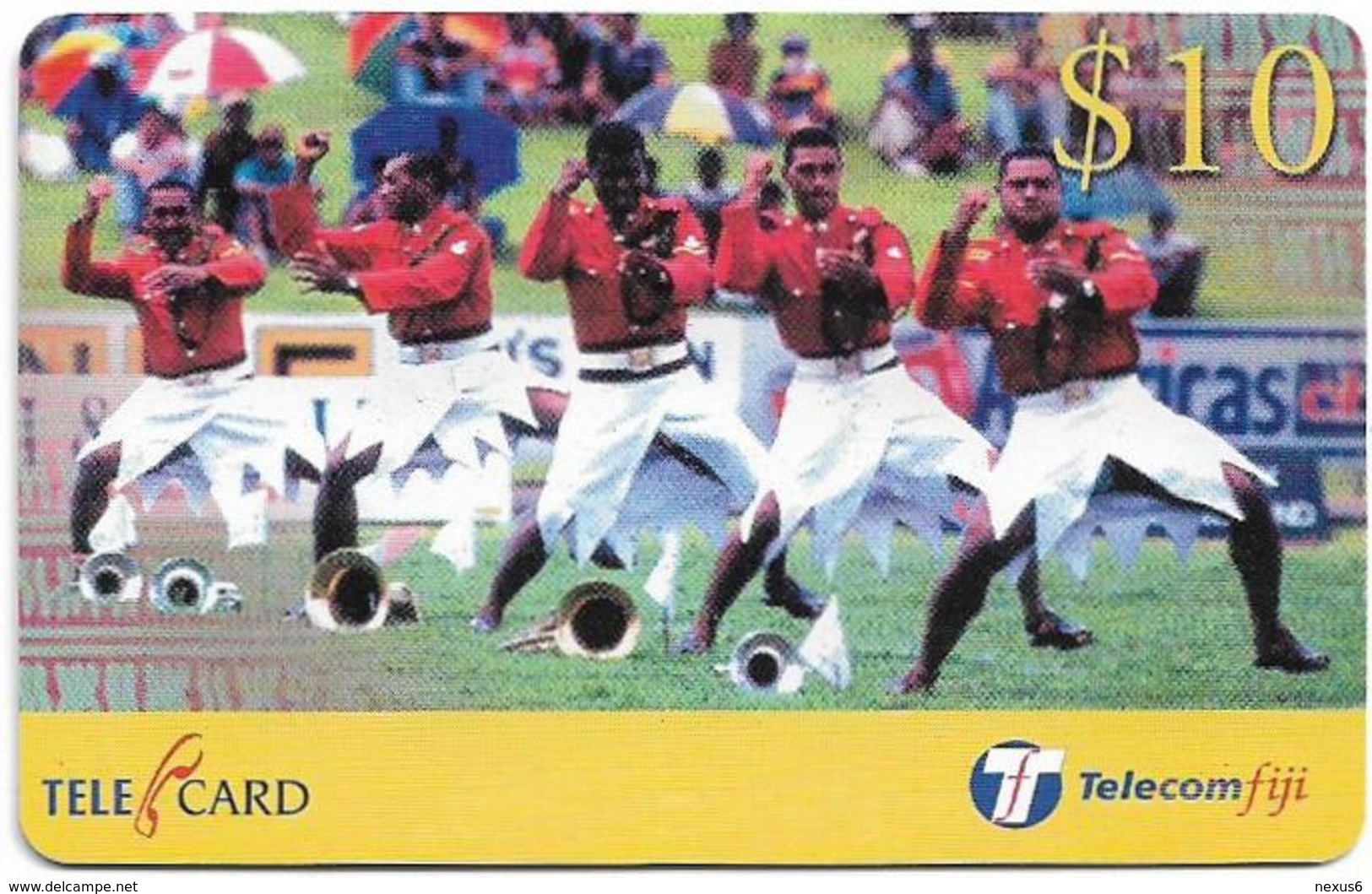 Fiji - Telecom Fiji - Rugby, Army Band, Cn.99024, Remote Mem. 10$, Mint - Fidji