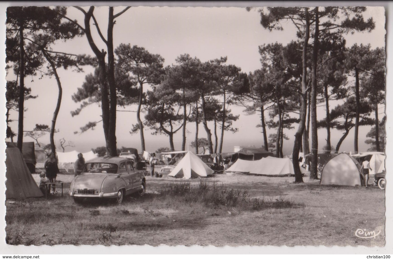 PORNICHET (44) : SAINTE MARGUERITE PLAGE - CAMPING DE BEL-AIR - PANHARD - CPSM FORMAT CPA - 2 SCANS - - Pornichet