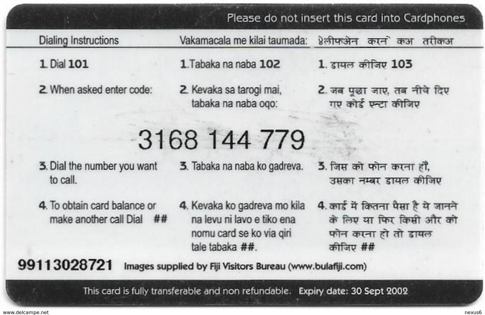 Fiji - Telecom Fiji - Traditional Fiji, Bures, Cn.99113, Remote Mem. 3$, Used - Fidji