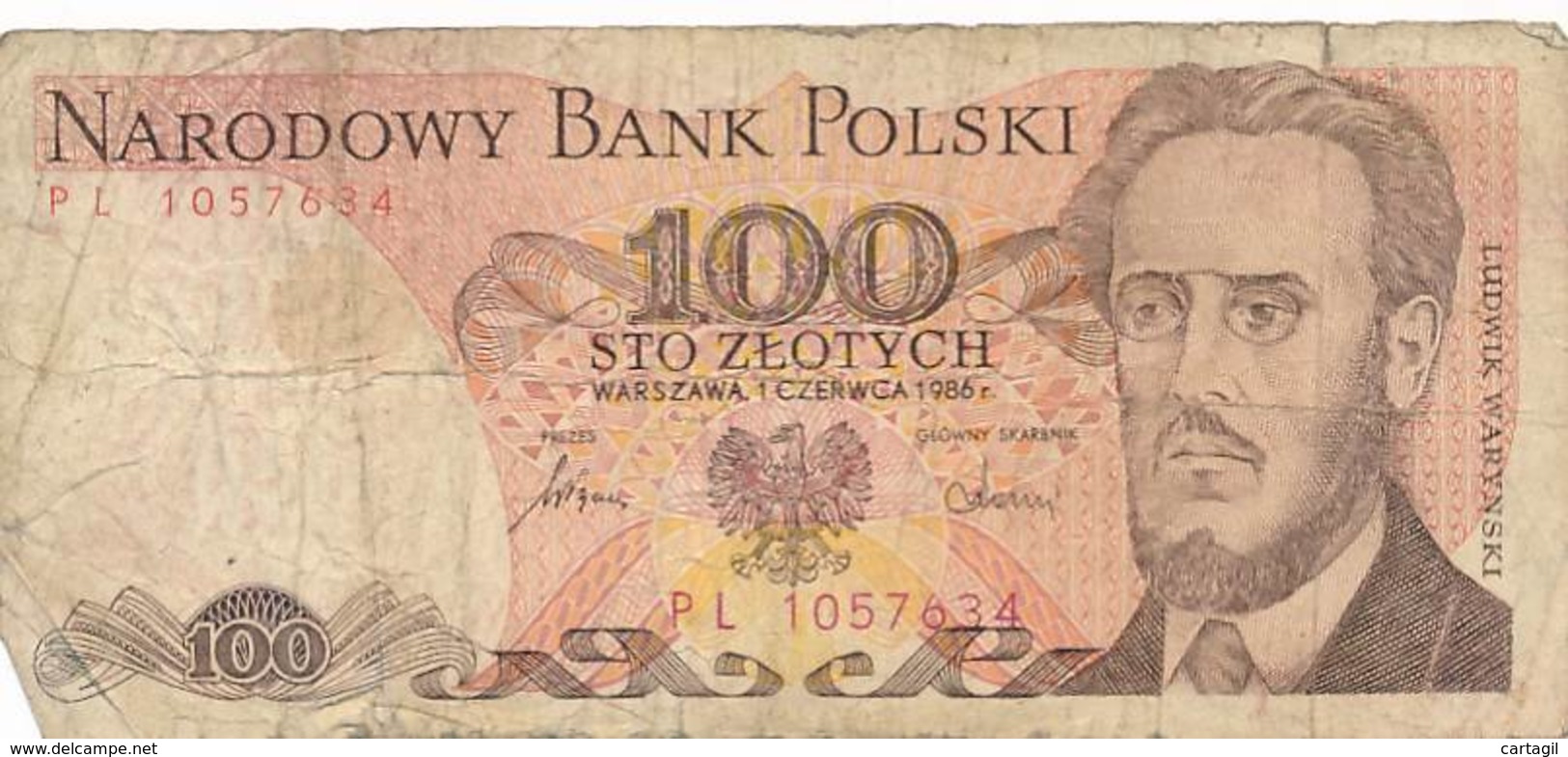 Numismatique -B3729 -Pologne- 100 Zlotych 1986 ( Catégorie,  Nature état ... Scans)-Envoi Gratuit - Polonia