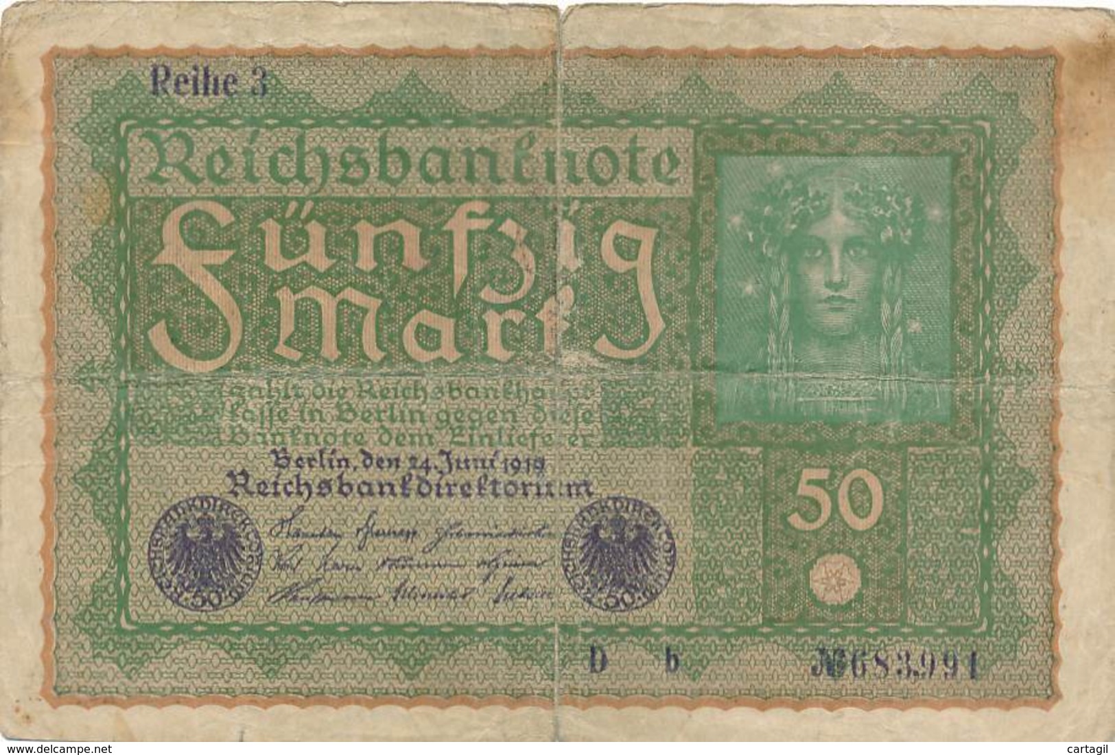 Numismatique -B3729 -Allemagne 100 Mark 1920 ( Catégorie,  Nature état ... Scans)-Envoi Gratuit - 100 Mark