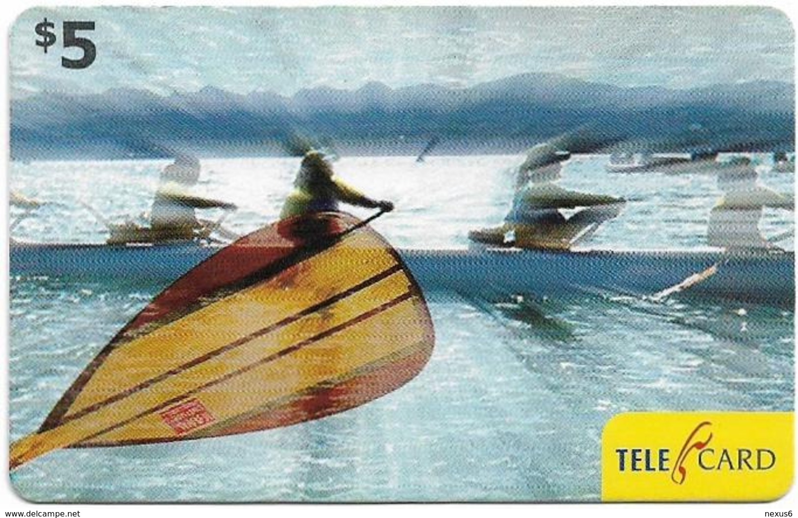 Fiji - Telecom Fiji - Sports, Rowing, Cn.060547, Remote Mem. 5$, Used - Fidji