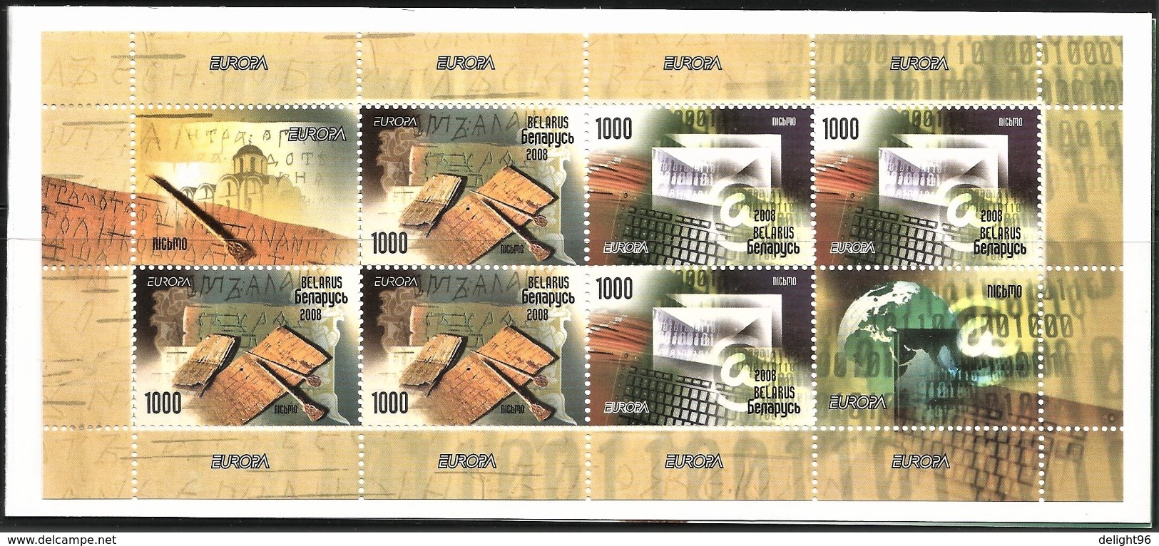 2008 Belarus Europa: Writing Letters Booklet (** / MNH / UMM) - 2008