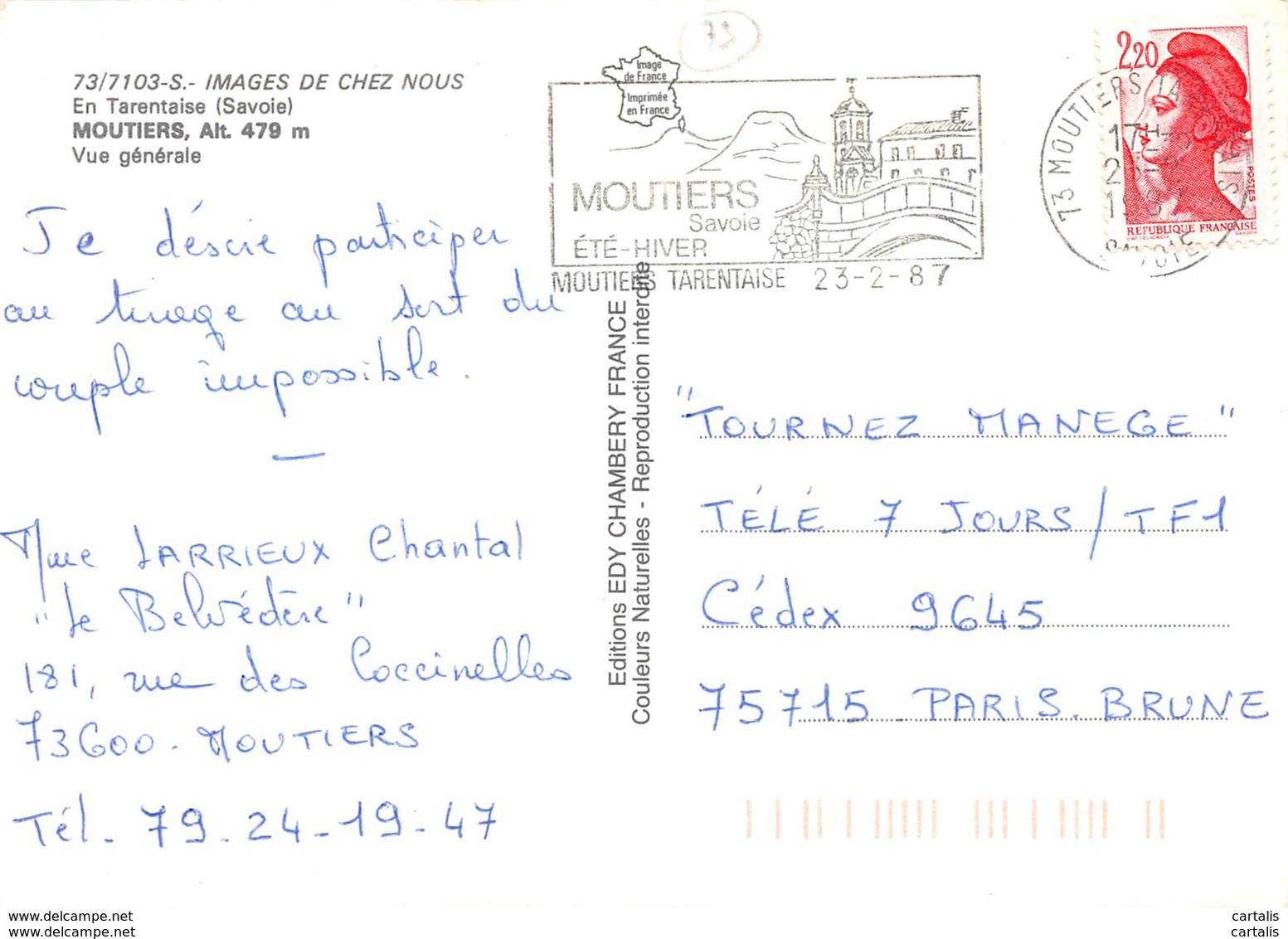 73-MOUTIERS-N°C-3310-B/0189 - Moutiers