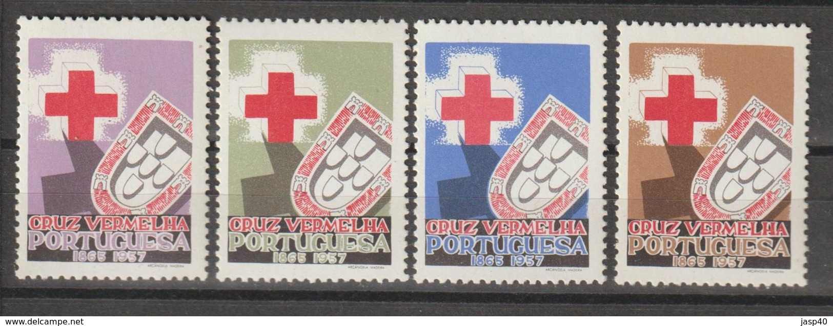 PORTUGAL - CRUZ VERMELHA EMISSÃO DE 1957 - Unused Stamps