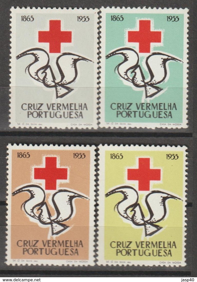 PORTUGAL - CRUZ VERMELHA EMISSÃO DE 1955 - Neufs