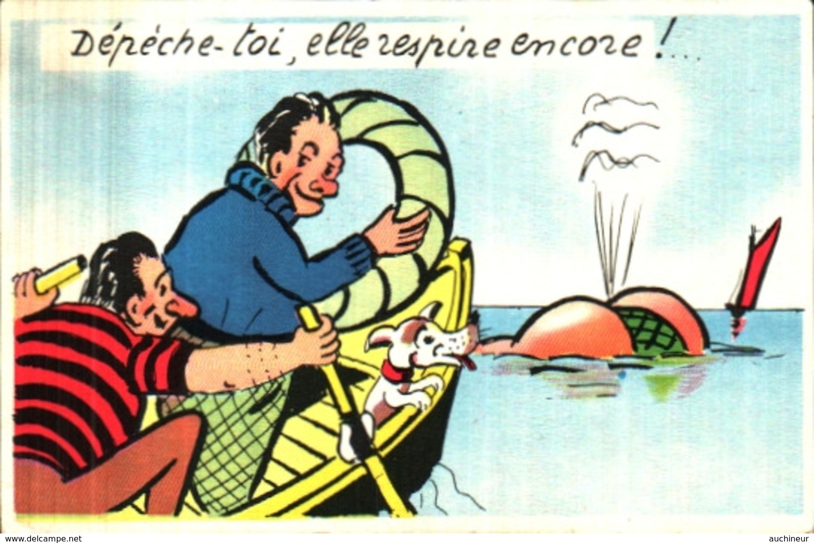 Illustration 40 Humour Gros Plage - Contemporain (à Partir De 1950)