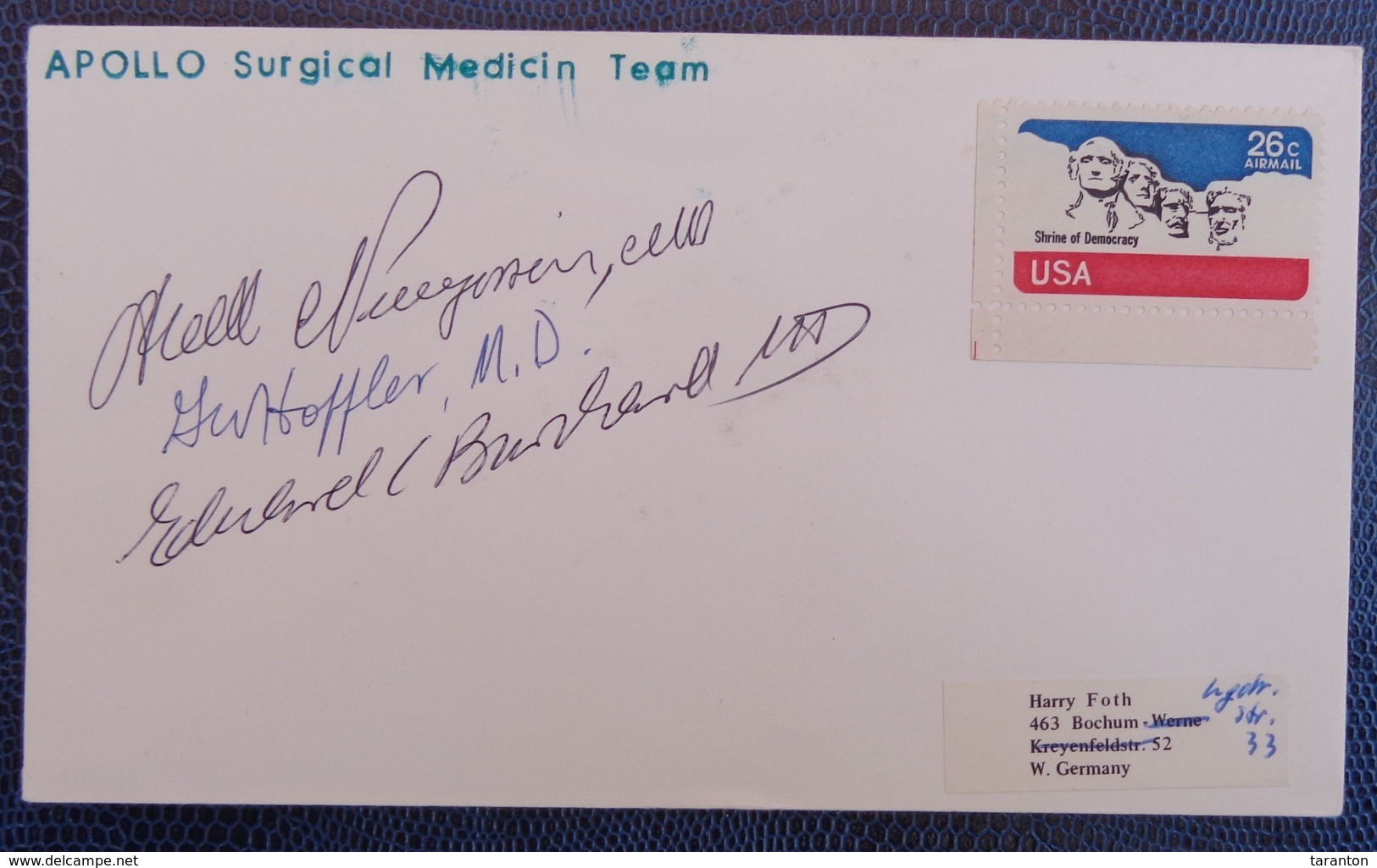 APOLLO SURGICAL MEDICIN TEAM, SIGNED - Altri & Non Classificati