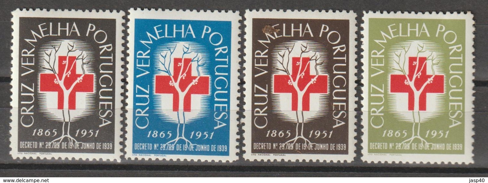 PORTUGAL - CRUZ VERMELHA EMISSÃO DE 1951 - Neufs