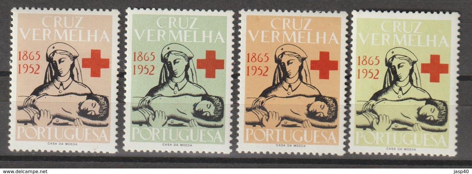 PORTUGAL - CRUZ VERMELHA EMISSÃO DE 1952 - Neufs