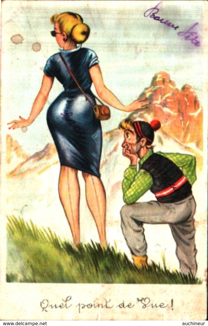 Illustration 47 Humour Pin-up Quel Point De Vue - Contemporary (from 1950)