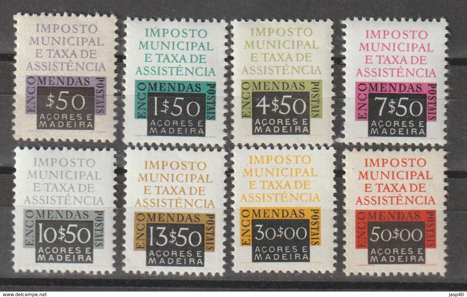 PORTUGAL - IMPOSTO MUNICIPAL - ILHAS AÇORES E MADEIRA - 1956 - Nuovi